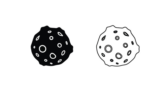 Two prickly pear fruits a black and white botanical illustration