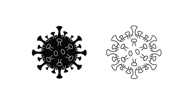 Coronavirus illustration detailed depiction of viral structure and spiked protein morphology