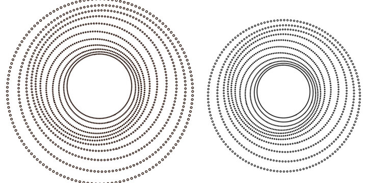 Half tone circle, Clean dot swirl pattern, Circle design elements, Spiral, Swirl shape made of circular&nbsp;pattern&nbsp;of&nbsp;dots