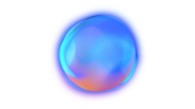 Glowing gradient Sphere AI Voice Assistant Interface AI energy orb, artificial intelligence, virtual assistants for high-tech or futuristic creative projects