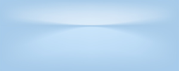 Fototapeta premium Blue studio room. Limbo light background. Abstract 3d backdrop for product presentation. 