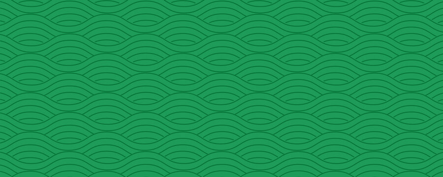 farm green banner, organic abstract background with fields. wavy green lines, natural organic products. ecology background. striped farmer green Pattern