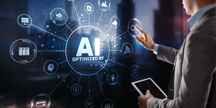 AI Driven RF Signal Optimization System with Advanced Wireless Connectivity Network and Data Transmission Technology.