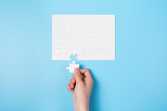 Conceptual Image of a Mismatched Puzzle Piece and Incompatibility