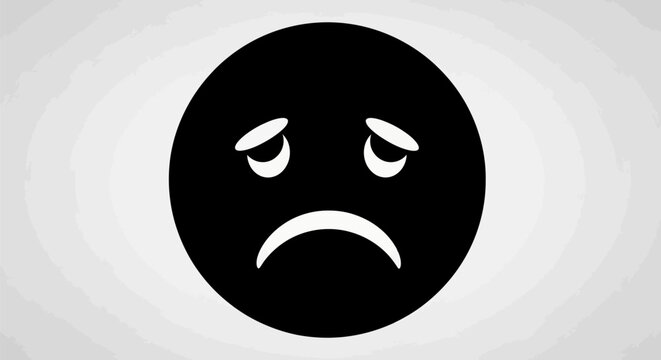 Angry emoticon face with eyes.