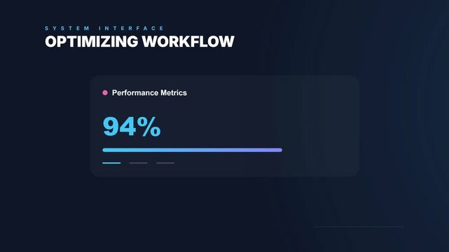 Optimizing Workflow: System Progress Bar Showing Performance Metrics.