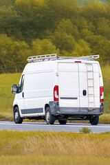 Utility work van for home service jobs © AlexGo