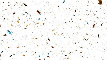 Obraz premium Festive Confetti on Transparent Background For Celebration, Party, Holiday And Event Design