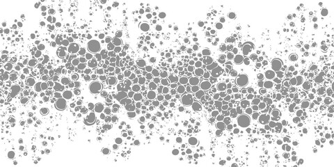 Abstract cluster of circular bubble shapes floating on white background for creative graphic design elements and modern artistic pattern creation in vector format © RED BEIGE