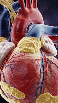 Vascular plaque progression: cholesterol level, artery health, lipid profile, plaque buildup, cardiovascular risk, vessel disease, fat accumulation, medical concept.