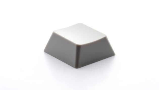 Isolated computer keyboard keycap on white background for technology concepts