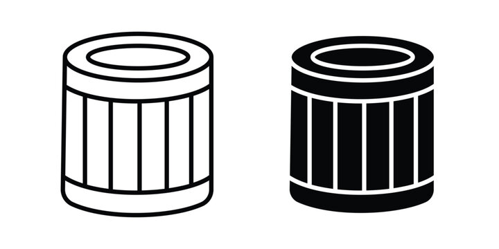 Air filter icon set. Vector eps10