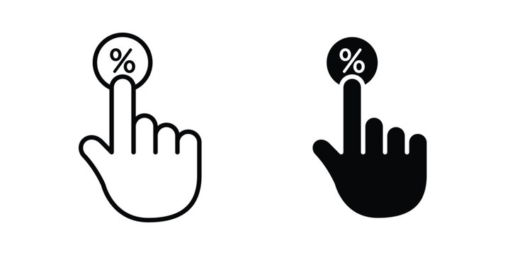 Click through rate icon set. Vector eps10