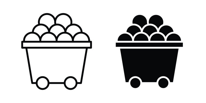 Raw material icon set. Vector eps10