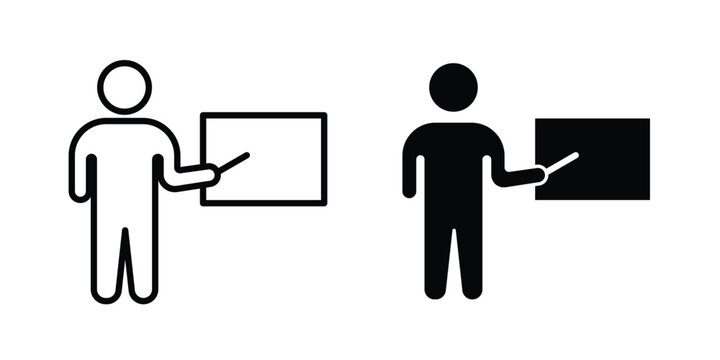 Teaching icon set. Vector eps10