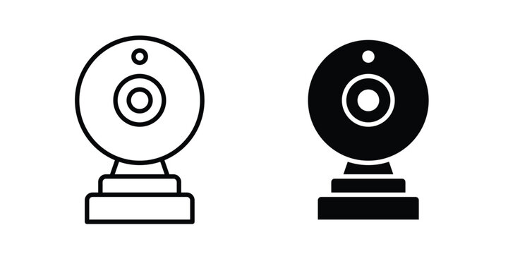 Webcam icon set. Vector eps10