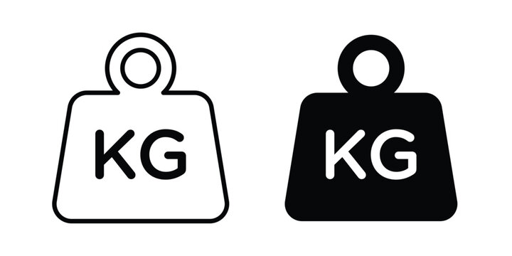 Weight icon set. Vector eps10