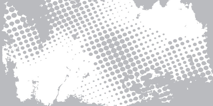 An abstract grunge background vector illustration featuring a halftone dotted world map pattern with a global pixel texture and earth continent design