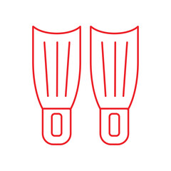 illustration of diving shoes © Danal