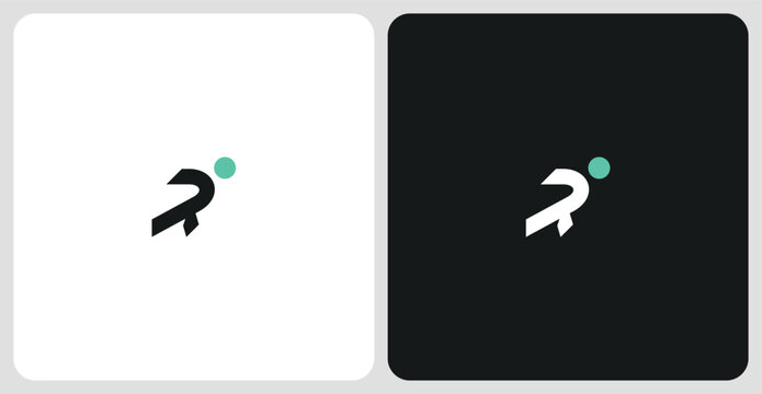 The letter "R" running, gives the impression of speed, progress, and a humanistic side (like a human figure).