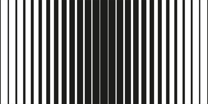 Thin line halftone gradient texture. Fading vertical stripe gradation background. Repeating wide pattern backdrop. Black parallel lines wallpaper for overlay, print, cover, banner, poster. Vector