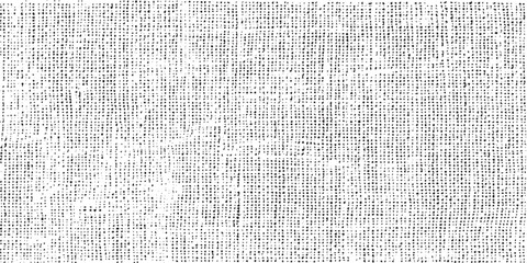 Fototapeta premium Grid spotted pattern. Abstract grunge halftone lined texture. Distressed fabric grunge background. Abstract vector illustration. Isolated on white. 