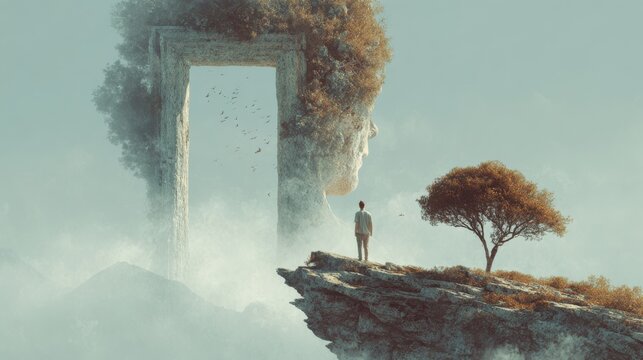 Personal evolution concept with continuous growth and mindset expansion.