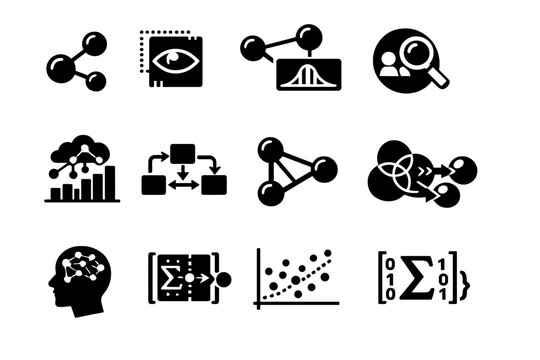 Generation grid simple statistical transparent icon inference symbol icons vector analytics image
