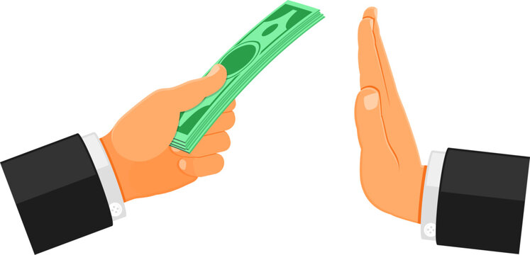 stop corruption concept