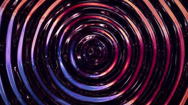 Artistic interpretation of gravitational waves warping space. 3D animation.
