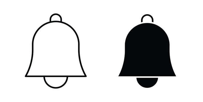 Notification icon graphic designs pack. thin line icon set.
