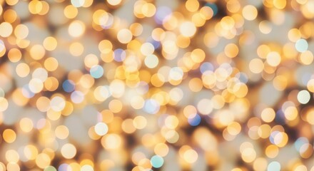 Obraz premium Golden lights abstract background blur.