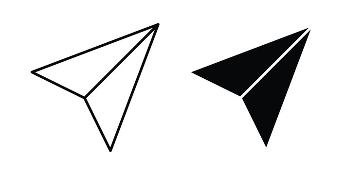 Send icon graphic designs pack. thin line icon set.
