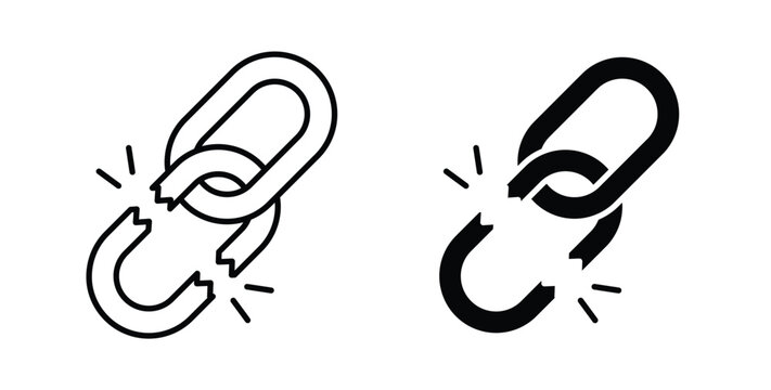 Weakness icon graphic designs pack. thin line icon set.