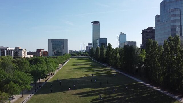 Urban Landscape of Brescia, Italy, Featuring Parco Tarello