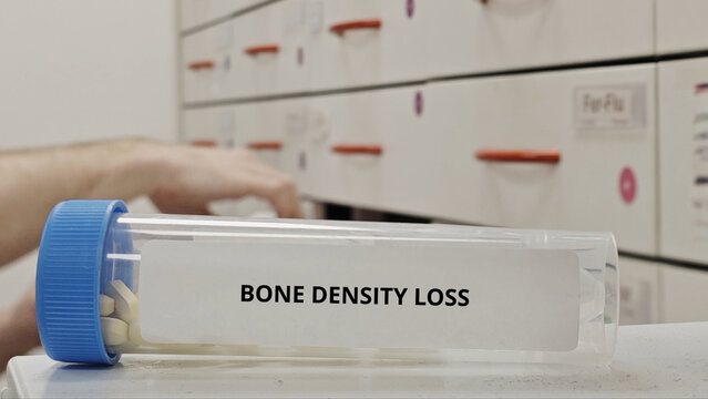 BONE DENSITY LOSS tablets for slow bone resorption and improve bone strength