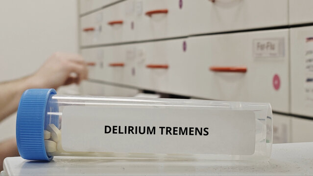 DELIRIUM TREMENS treatment tablets used to manage severe alcohol withdrawal symptoms