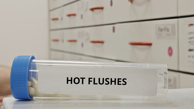 HOT FLUSHES tablets for reduce vasomotor symptoms associated with menopause