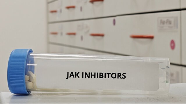 JAK INHIBITORS tablets used to treat autoimmune diseases by blocking JAK signaling