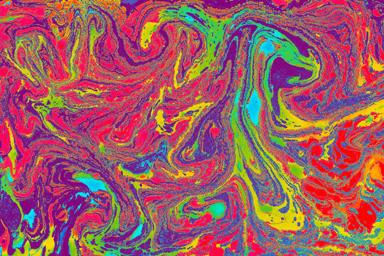 Abstract Ebru Marbling Texture Background