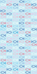 Colorful Fish seamless pattern texture © LeonART