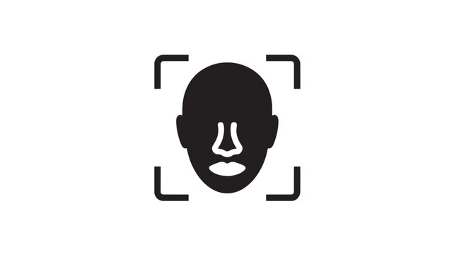 Facial Recognition System Scanning Face For Identity Verification And Security Concepts