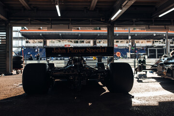 Obraz premium Lotus 79 JPS John Player especial at the paddock of Monaco