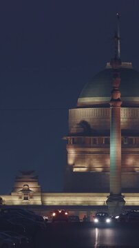 New Delhi, Delhi, India. Close Up Of Rashtrapati Bhavan, Viceroys House, Official