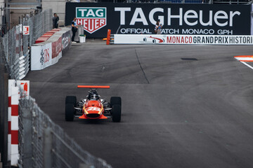 Fototapeta premium Old F1 cars at the Monaco historic gran prix