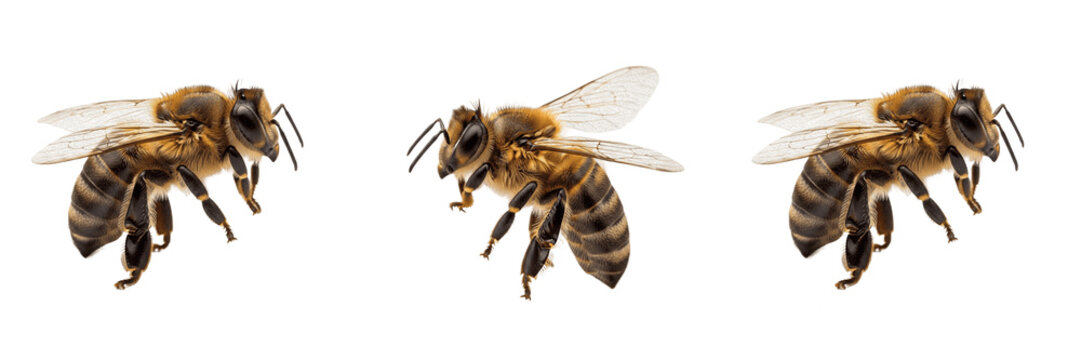 Close Up Wild Wasp Insect Isolated On Transparent Background Flying Hornet Yellowjacket Wildlife Nature Creature