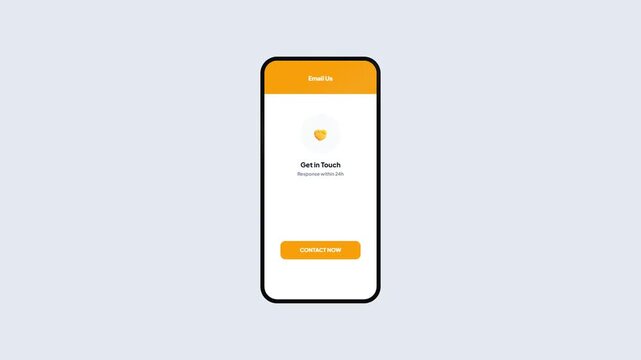 Customer Service Email Support Contact Form UI Animation