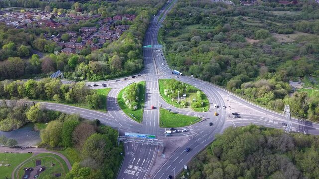 Green Junction: Life at the Roundabout. Basingstoke. England. UK