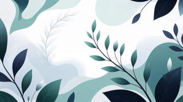 Botanical Elegance: Serene arrangement of minimalist botanical elements, perfect for adding a touch of natural beauty and understated sophistication to design projects.