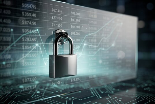 Digital Lock Securing Financial Data and Technology